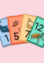 Carte étape bébé : thème océan